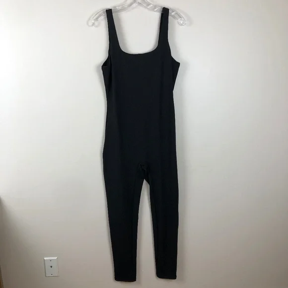 NWT Amazon black unitard with low scoop back L - Picture 5 of 12
